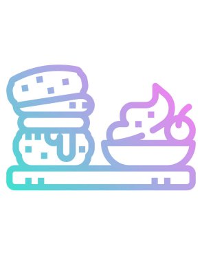 Beyaz arkaplanda bir yığın kağıt simgesi. vektör illüstrasyonu