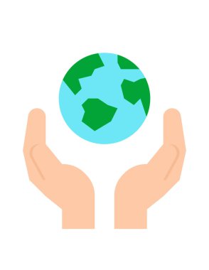 Yeryüzü ikonu vektör illüstrasyon grafik tasarımı