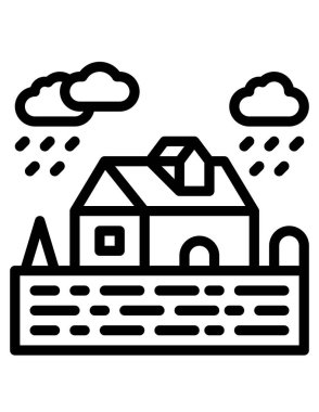 Fabrika inşaatının vektör çizimi