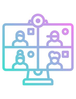 bir grup insan ikonu. vektör illüstrasyonu