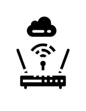 wifi bağlantı simgesi vektör illüstrasyonu