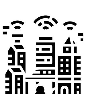 şehir binaları simgesi seti