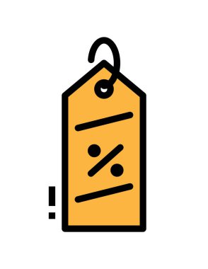 Alışveriş poşeti simgesi vektör illüstrasyon grafik tasarımı