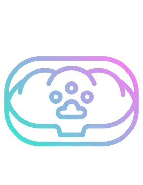 Gıda simgesinin vektör illüstrasyonu