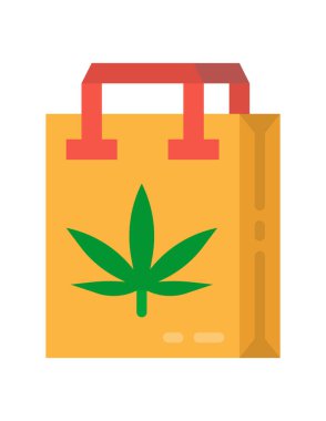 bir saman simgesi ile çanta