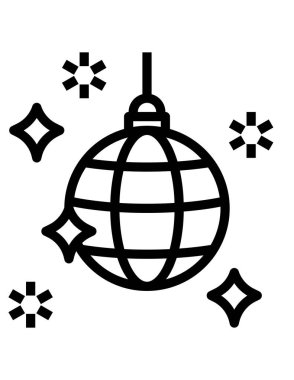 Noel topu vektör simgesi