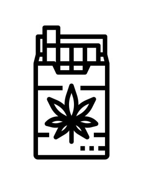 Marijuana Sigarasının vektör çizimi