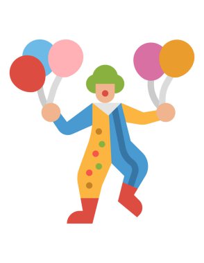 Balonlu palyaço karakteri