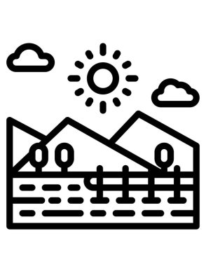 yaz ve seyahat vektör simgeleri.