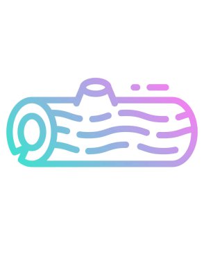 Web ve mobil uygulama için izole edilmiş tek satır simgesinin vektör illüstrasyonu