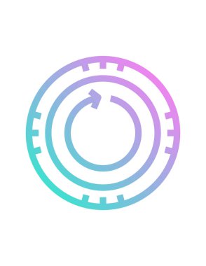 seo modern simgesinin vektör illüstrasyonu