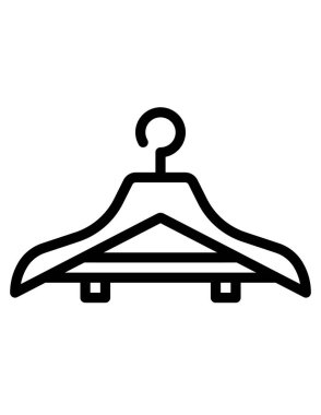 Elbiseler için askı vektör illüstrasyonu