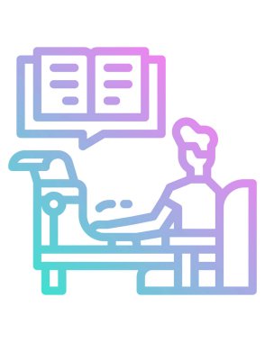 Eğitim ve öğrenme simgelerinin vektör illüstrasyonu