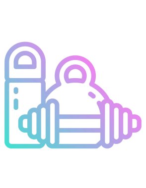 dambıl çizgisi vektör simgesi.