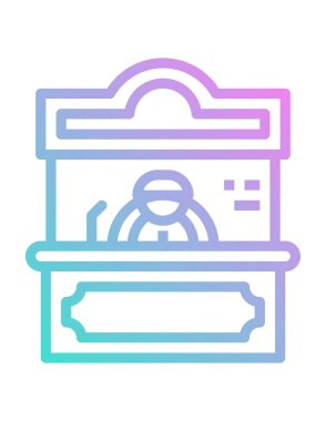 Satma biletinin vektör illüstrasyonu