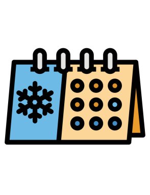 Takvim simgesi vektör illüstrasyonu 