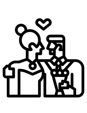 aile konsepti simgesi, vektör illüstrasyonu 