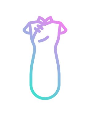 Geleneksel Çinli kadın kıyafetlerinin vektör çizimi 