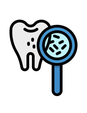 Diş simgesi, vektör çizimi 