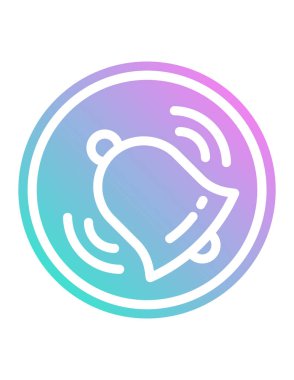 Çan simgesi, vektör çizimi