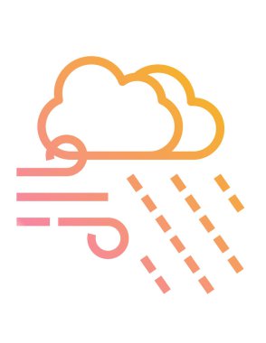 bulut simgesi, vektör illüstrasyonu 