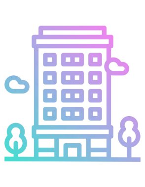 Eller konser ikonunda. vektör illüstrasyonu