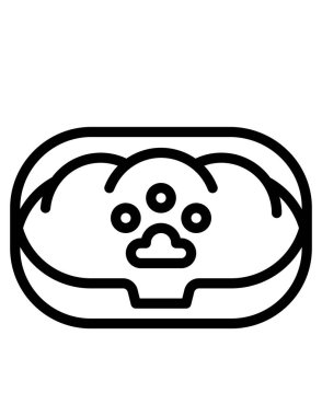 Gıda simgesinin vektör illüstrasyonu