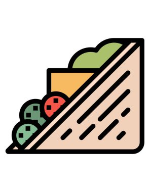 vektör, renkli çizgi, simge, sembol,