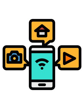 cep telefonu vektör simgesi