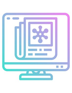 Euro izleme ikonu. Vektör biçimi yuvarlak açılı düz ikonik sembol, eko yeşil renk, beyaz arkaplan