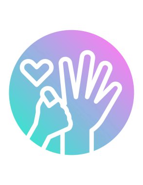 aile konsepti simgesi, vektör illüstrasyonu 