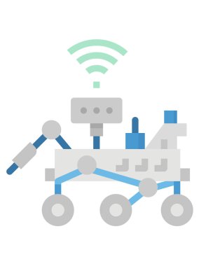 robot ikon vektör illüstrasyonu