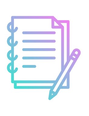 belge simgesi vektör illüstrasyonu