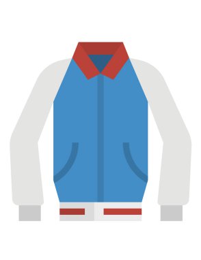 yaz ve kumaş düz vektör simgesi