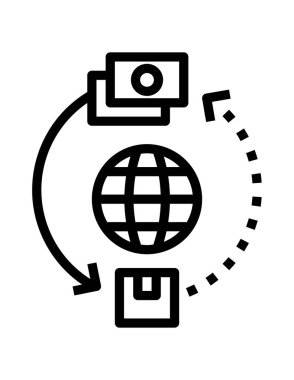 seo satır vektör simgesi