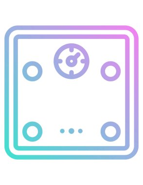 ağırlık ölçekli denge simgesi, vektör illüstrasyonu 