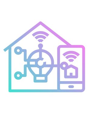 Modern kablosuz bağlantı simgesinin vektör çizimi