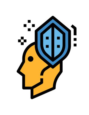 Güvenlik sistemi vektör simgesi