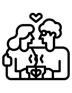 aile konsepti simgesi, vektör illüstrasyonu 