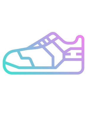 ayakkabı vektör çizgisi simgesi 