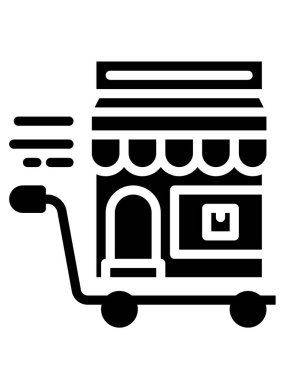 çevrimiçi alışveriş kavramı arka plan, vektör illüstrasyonu 