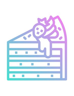 kek çizgisi vektör simgesi 