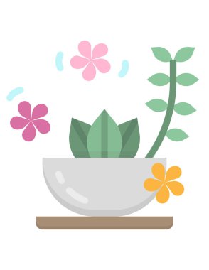 spa merkezi tasarımı, vektör illüstrasyon eps10 grafiği