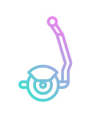 scooter çizgisi vektör simgesi.