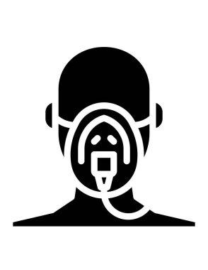 Oksijen simgesi, vektör illüstrasyonu