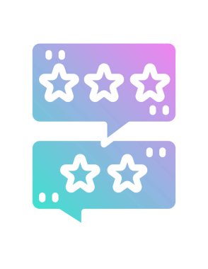 Sohbet simgesinin vektör illüstrasyonu