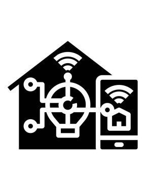 Modern b 'nin vektör illüstrasyonunda kablosuz ağ simgesi