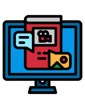 bilgisayar yağ vektörü simgesi.