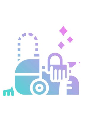 Temizlik ve yıkama kavramının vektör çizimi 