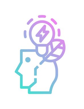 ekoloji konsepti simgesi, vektör illüstrasyonu